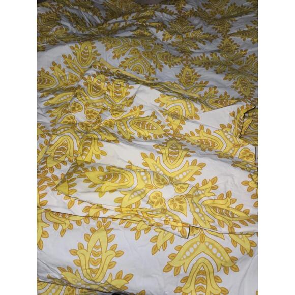 3 Piece, Queen Comforter ,Boho, Cabin, Country,Yellow, Floral - 100% Soft Cotton - Picture 4 of 13